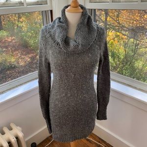 KENJI soft sweater tunic or dress with oversized cowl